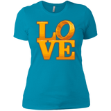 T-Shirts Turquoise / X-Small LOVE Lotr Ring Women's Premium T-Shirt