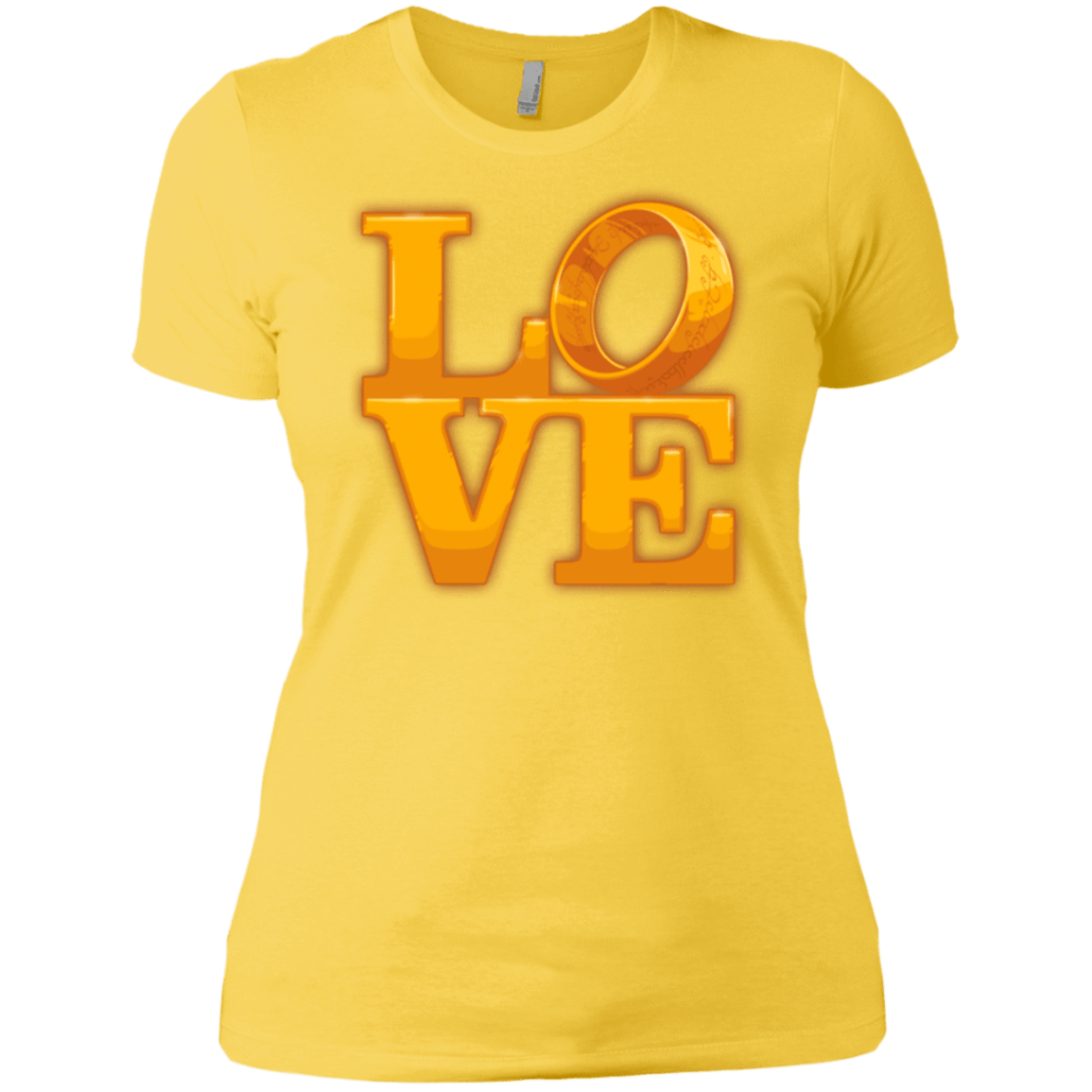 T-Shirts Vibrant Yellow / X-Small LOVE Lotr Ring Women's Premium T-Shirt