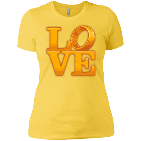 T-Shirts Vibrant Yellow / X-Small LOVE Lotr Ring Women's Premium T-Shirt