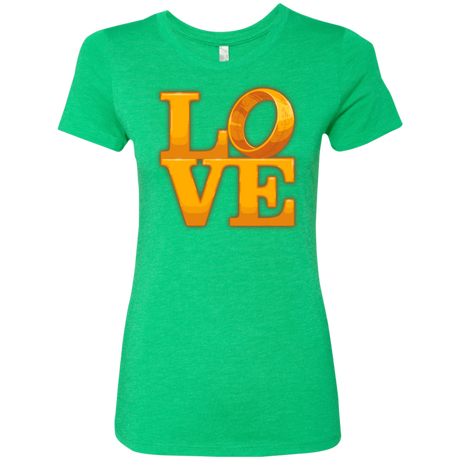 T-Shirts Envy / Small LOVE Lotr Ring Women's Triblend T-Shirt