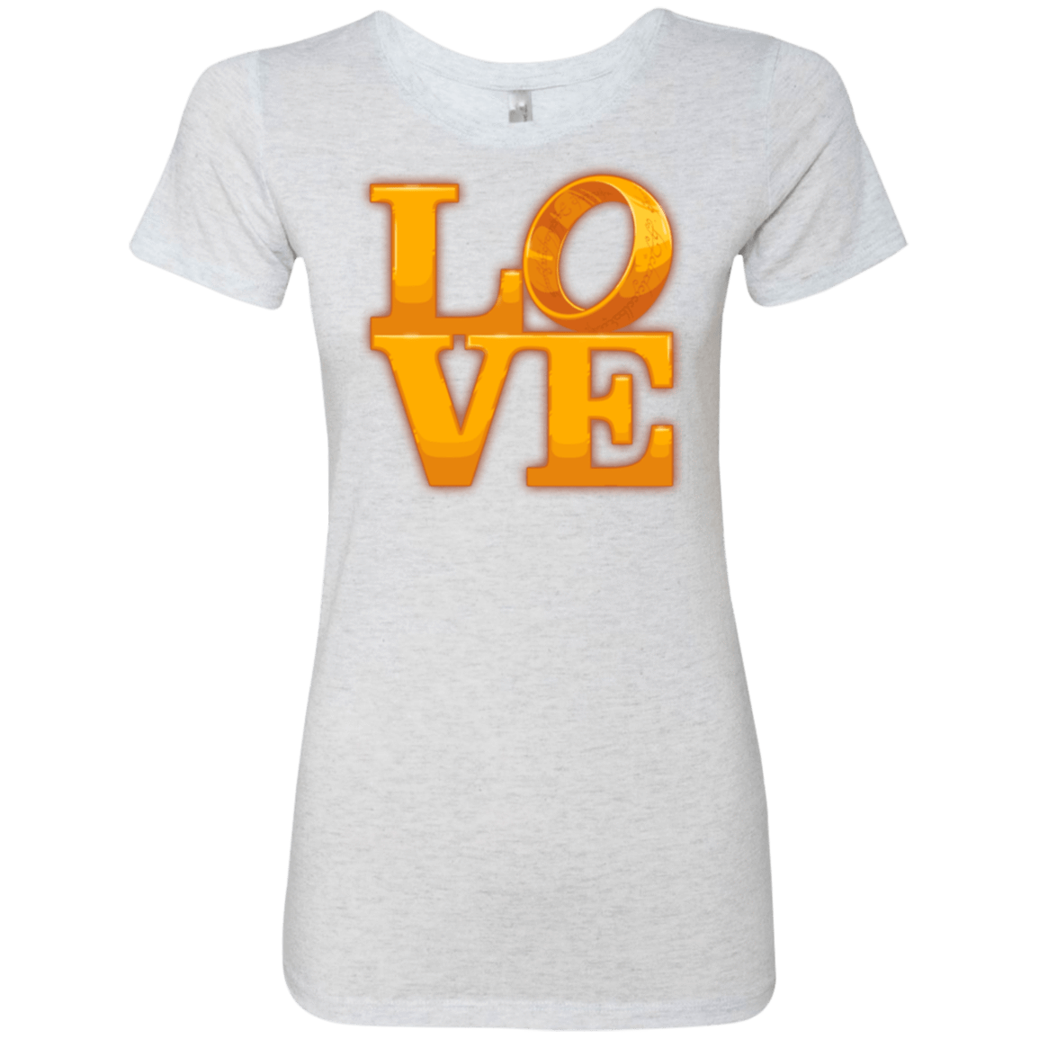 T-Shirts Heather White / Small LOVE Lotr Ring Women's Triblend T-Shirt