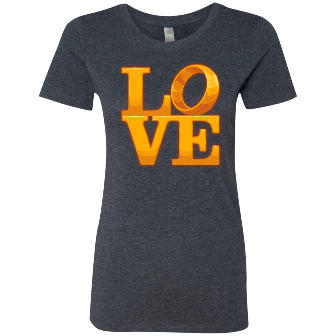 T-Shirts Vintage Navy / Small LOVE Lotr Ring Women's Triblend T-Shirt
