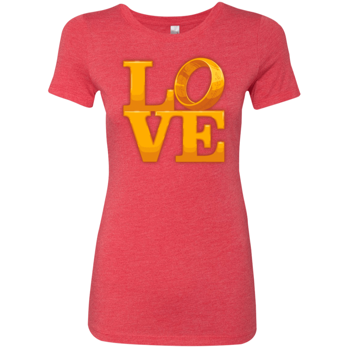 T-Shirts Vintage Red / Small LOVE Lotr Ring Women's Triblend T-Shirt
