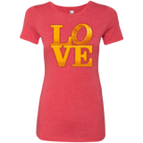 T-Shirts Vintage Red / Small LOVE Lotr Ring Women's Triblend T-Shirt