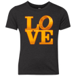 T-Shirts Vintage Black / YXS LOVE Lotr Ring Youth Triblend T-Shirt