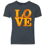 T-Shirts Vintage Navy / YXS LOVE Lotr Ring Youth Triblend T-Shirt