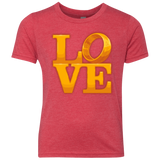 T-Shirts Vintage Red / YXS LOVE Lotr Ring Youth Triblend T-Shirt