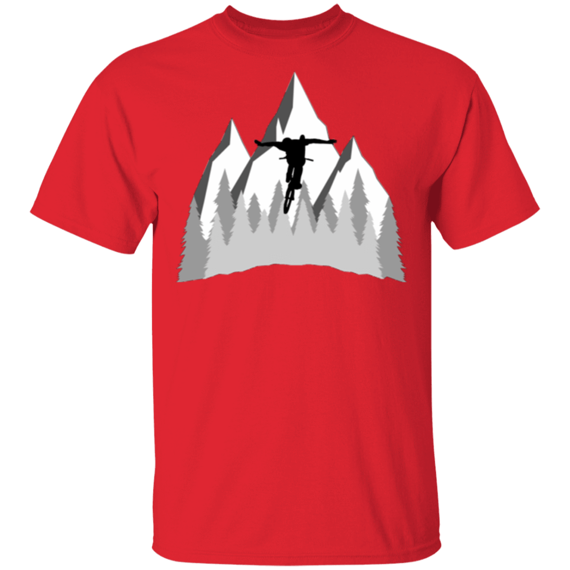 T-Shirts Red / S Love My Life Mountain Bike T-Shirt