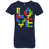 T-Shirts Midnight Navy / YXS Love Puzzles Girls Premium T-Shirt