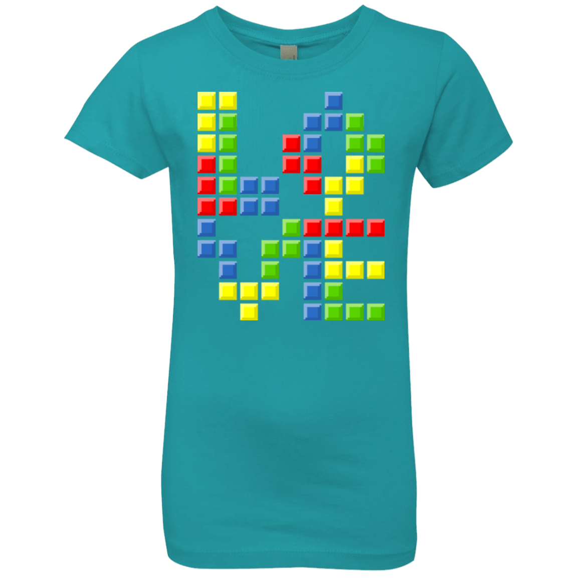 T-Shirts Tahiti Blue / YXS Love Puzzles Girls Premium T-Shirt