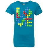 T-Shirts Turquoise / YXS Love Puzzles Girls Premium T-Shirt