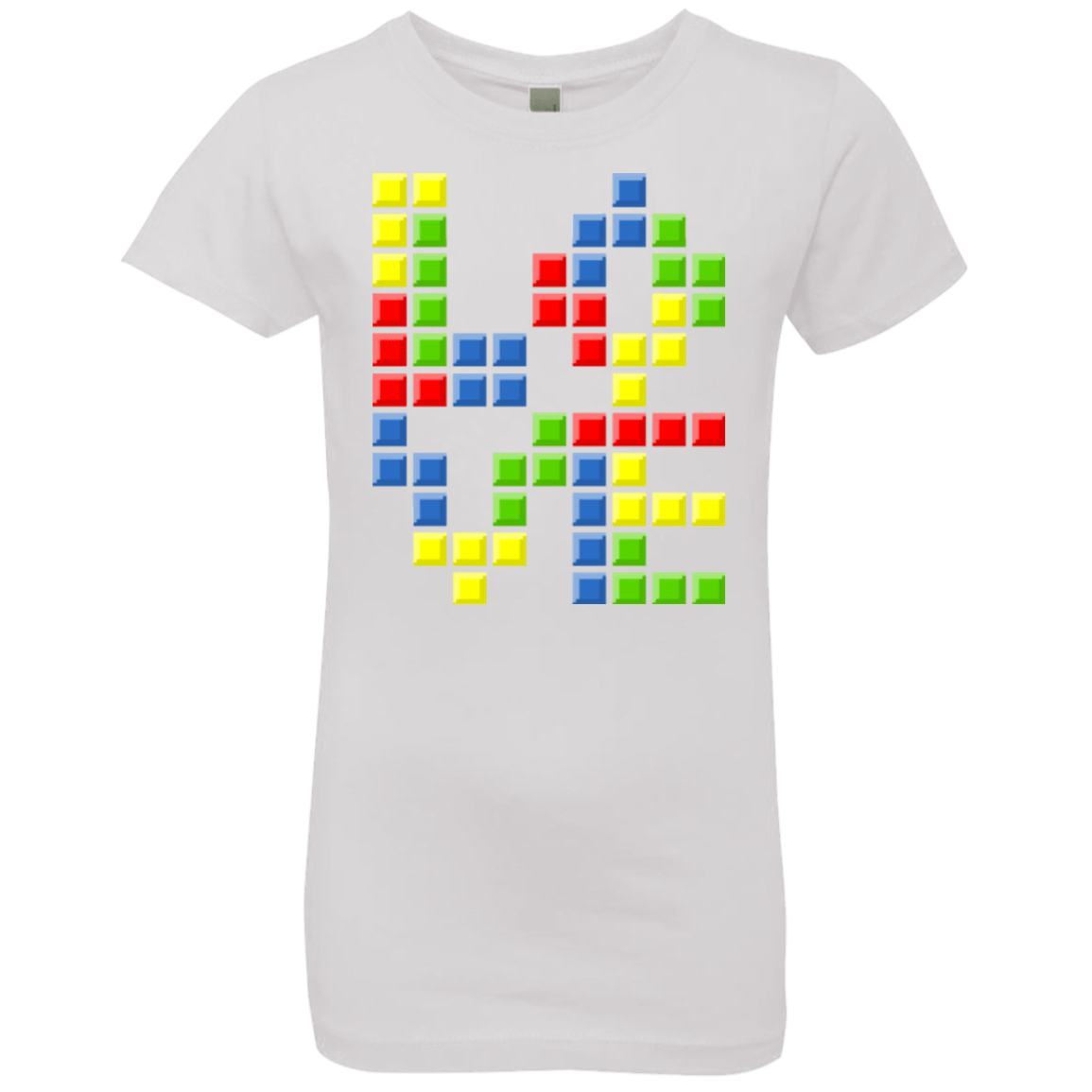 T-Shirts White / YXS Love Puzzles Girls Premium T-Shirt