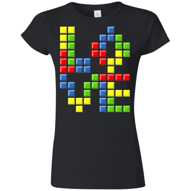 T-Shirts Black / S Love Puzzles Junior Slimmer-Fit T-Shirt