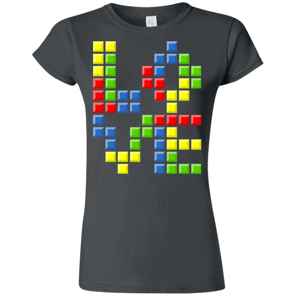 T-Shirts Charcoal / S Love Puzzles Junior Slimmer-Fit T-Shirt