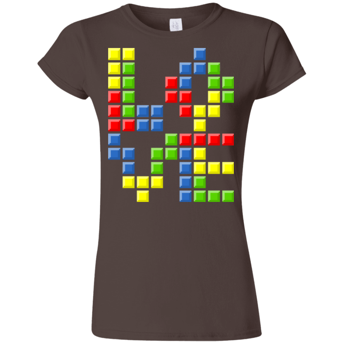 T-Shirts Dark Chocolate / S Love Puzzles Junior Slimmer-Fit T-Shirt