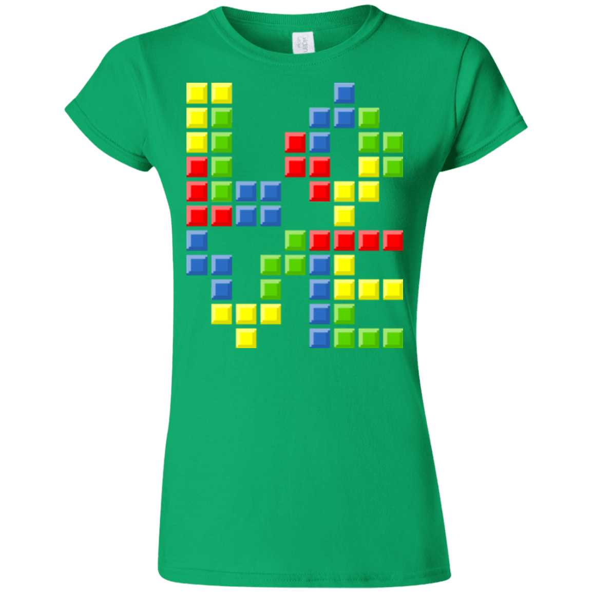 T-Shirts Irish Green / S Love Puzzles Junior Slimmer-Fit T-Shirt