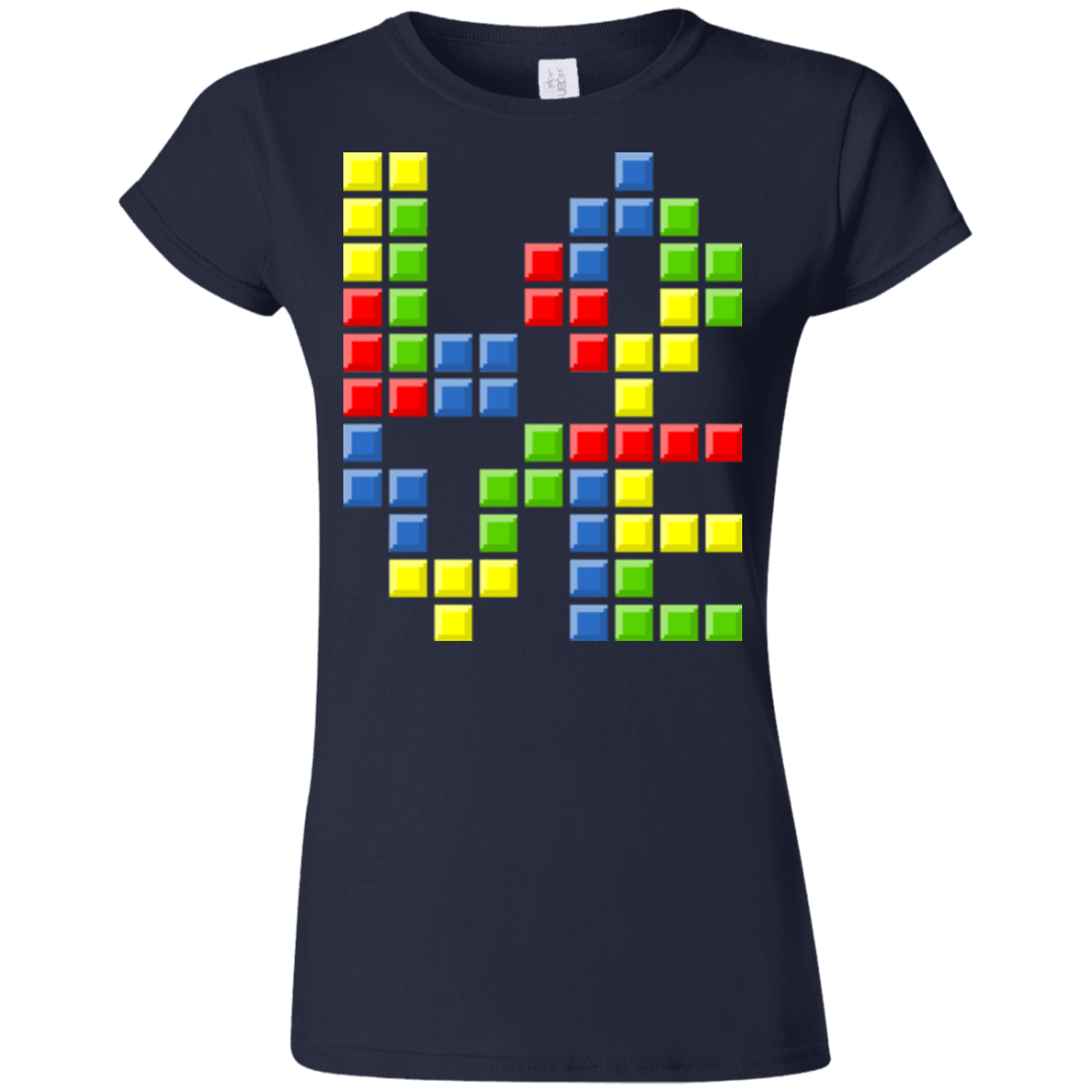 T-Shirts Navy / S Love Puzzles Junior Slimmer-Fit T-Shirt