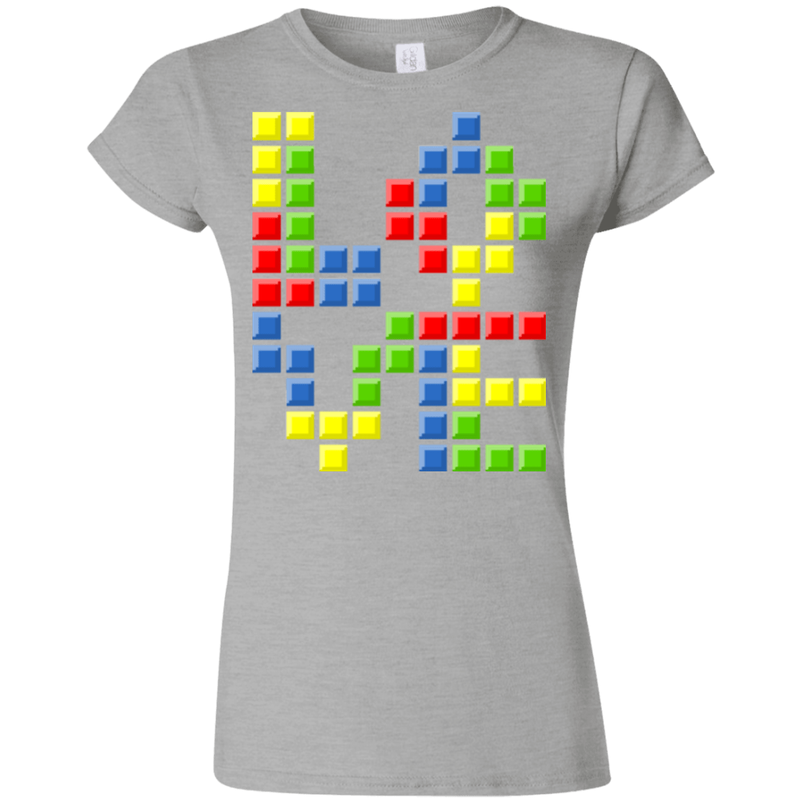 T-Shirts Sport Grey / S Love Puzzles Junior Slimmer-Fit T-Shirt