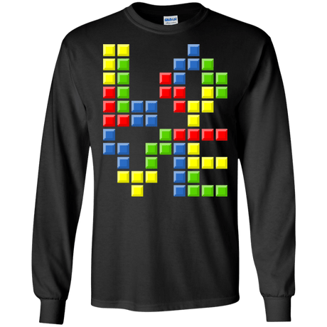 T-Shirts Black / S Love Puzzles Men's Long Sleeve T-Shirt
