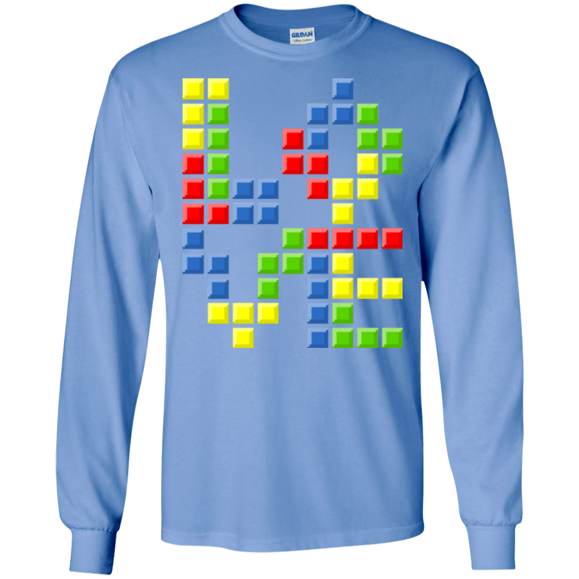 T-Shirts Carolina Blue / S Love Puzzles Men's Long Sleeve T-Shirt