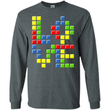 T-Shirts Dark Heather / S Love Puzzles Men's Long Sleeve T-Shirt