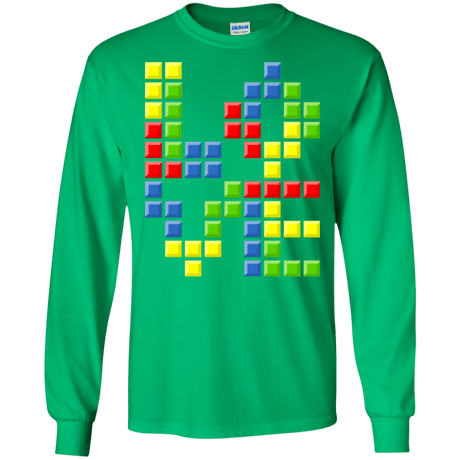 T-Shirts Irish Green / S Love Puzzles Men's Long Sleeve T-Shirt