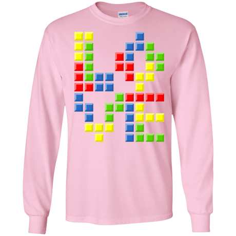 T-Shirts Light Pink / S Love Puzzles Men's Long Sleeve T-Shirt