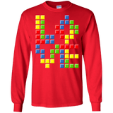 T-Shirts Red / S Love Puzzles Men's Long Sleeve T-Shirt