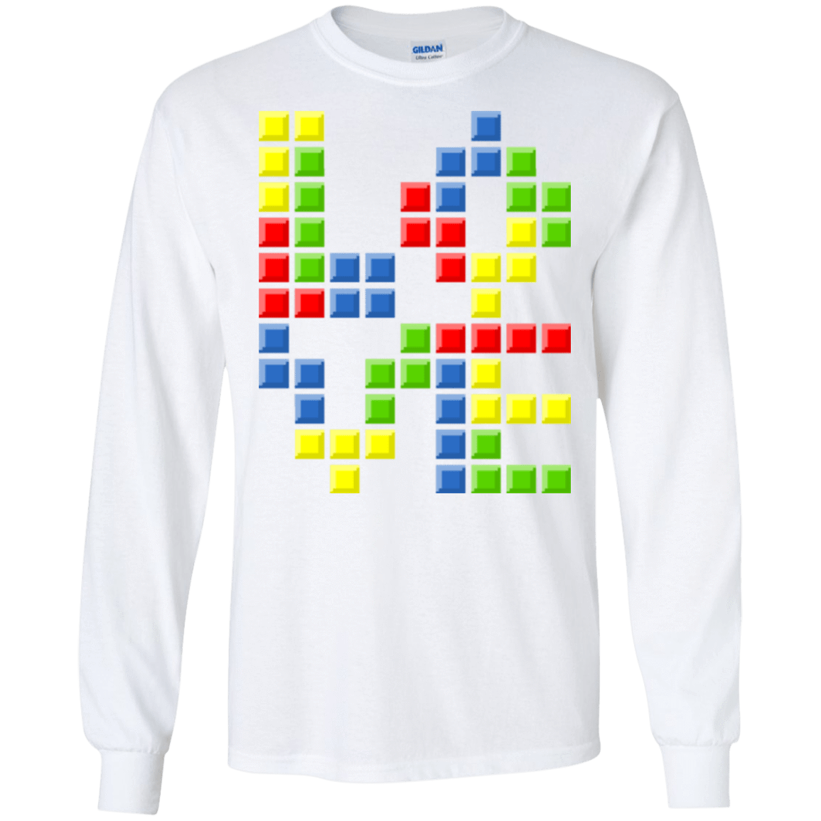 T-Shirts White / S Love Puzzles Men's Long Sleeve T-Shirt