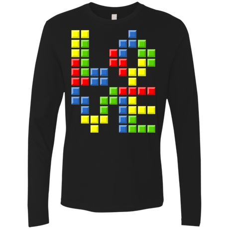 T-Shirts Black / S Love Puzzles Men's Premium Long Sleeve