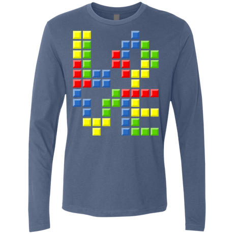 T-Shirts Indigo / S Love Puzzles Men's Premium Long Sleeve