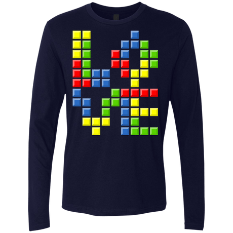 T-Shirts Midnight Navy / S Love Puzzles Men's Premium Long Sleeve