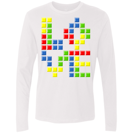 T-Shirts White / S Love Puzzles Men's Premium Long Sleeve