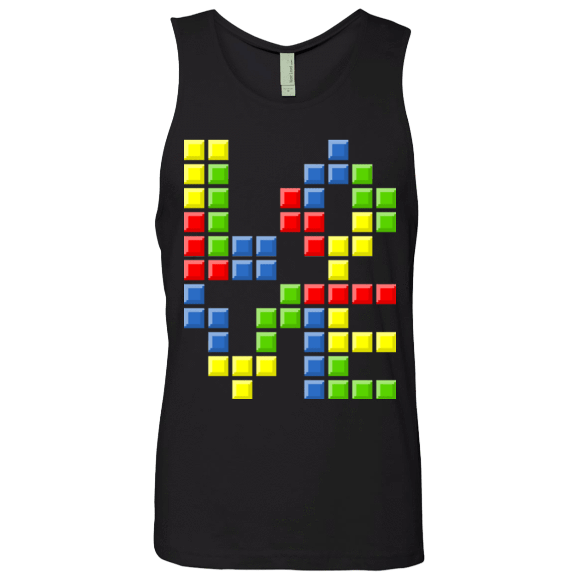 T-Shirts Black / S Love Puzzles Men's Premium Tank Top