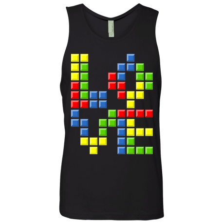 T-Shirts Black / S Love Puzzles Men's Premium Tank Top