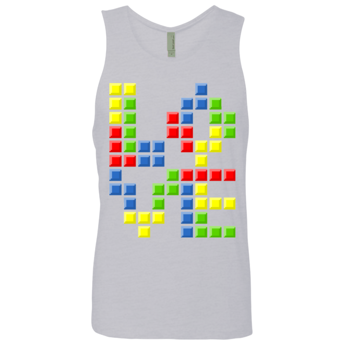 T-Shirts Heather Grey / S Love Puzzles Men's Premium Tank Top