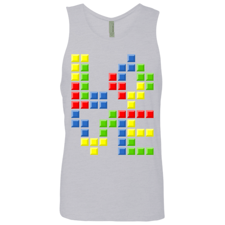 T-Shirts Heather Grey / S Love Puzzles Men's Premium Tank Top