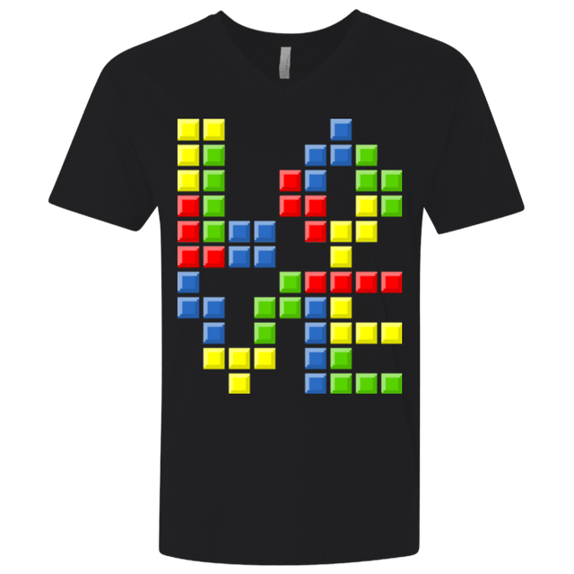 T-Shirts Black / X-Small Love Puzzles Men's Premium V-Neck