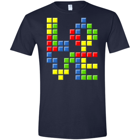 T-Shirts Navy / X-Small Love Puzzles Men's Semi-Fitted Softstyle