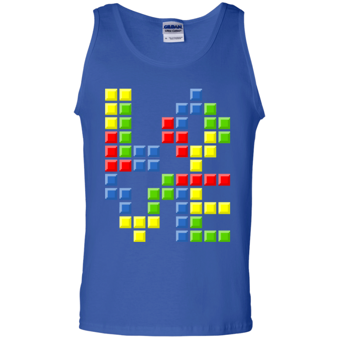 T-Shirts Royal / S Love Puzzles Men's Tank Top