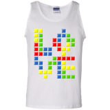 T-Shirts White / S Love Puzzles Men's Tank Top