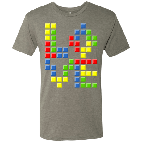 T-Shirts Venetian Grey / S Love Puzzles Men's Triblend T-Shirt