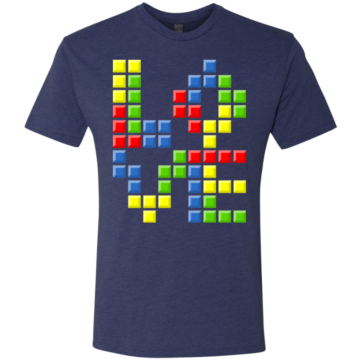 T-Shirts Vintage Navy / S Love Puzzles Men's Triblend T-Shirt
