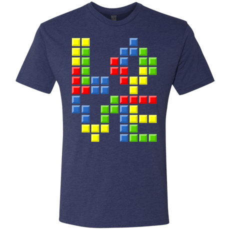 T-Shirts Vintage Navy / S Love Puzzles Men's Triblend T-Shirt