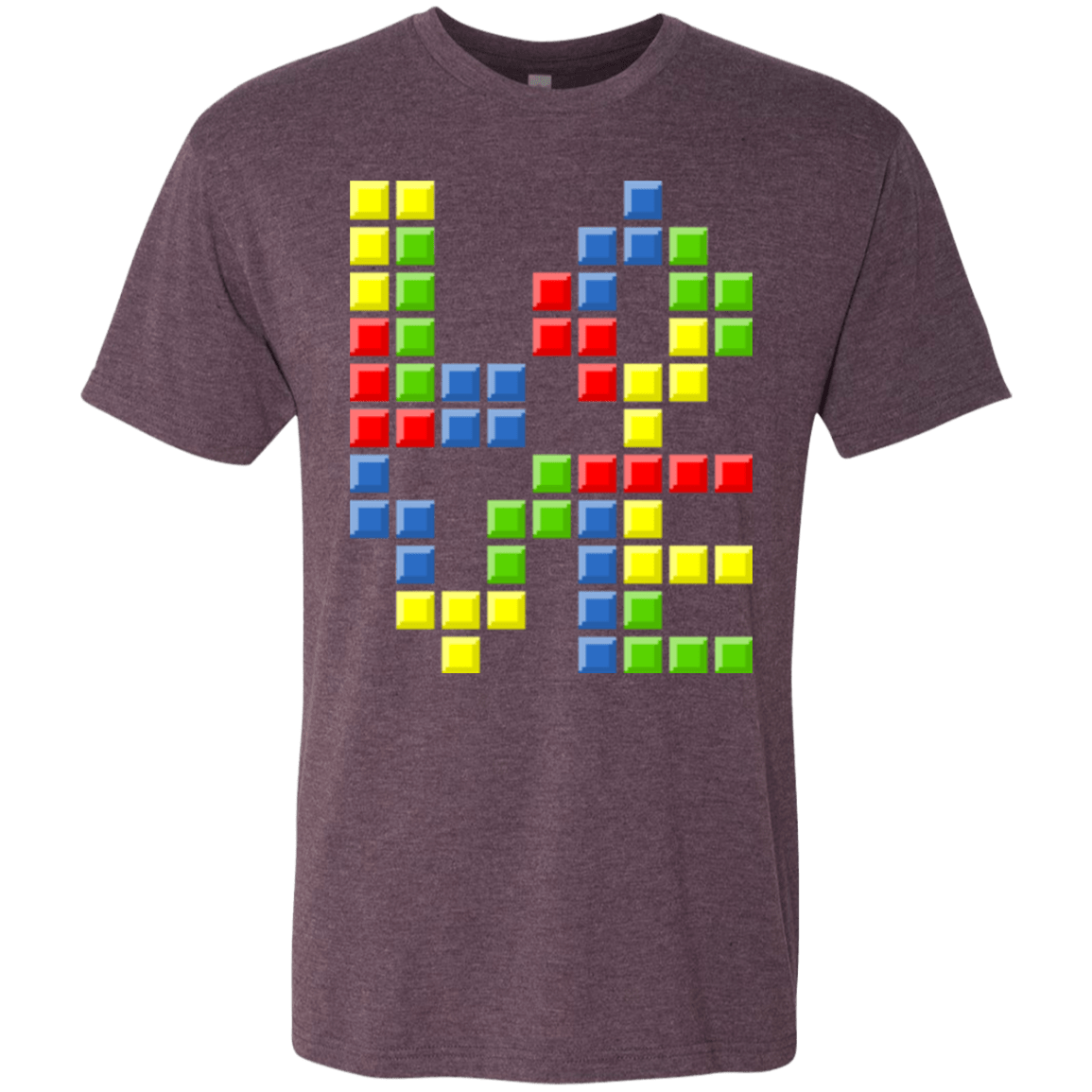 T-Shirts Vintage Purple / S Love Puzzles Men's Triblend T-Shirt