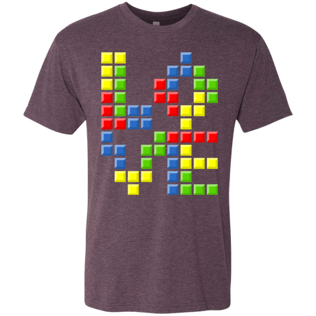 T-Shirts Vintage Purple / S Love Puzzles Men's Triblend T-Shirt