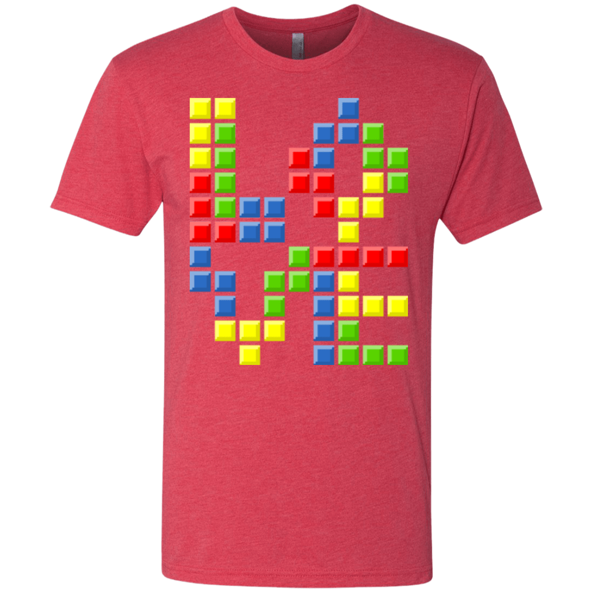 T-Shirts Vintage Red / S Love Puzzles Men's Triblend T-Shirt