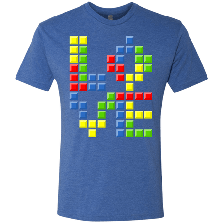T-Shirts Vintage Royal / S Love Puzzles Men's Triblend T-Shirt