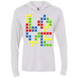 T-Shirts Heather White / X-Small Love Puzzles Triblend Long Sleeve Hoodie Tee