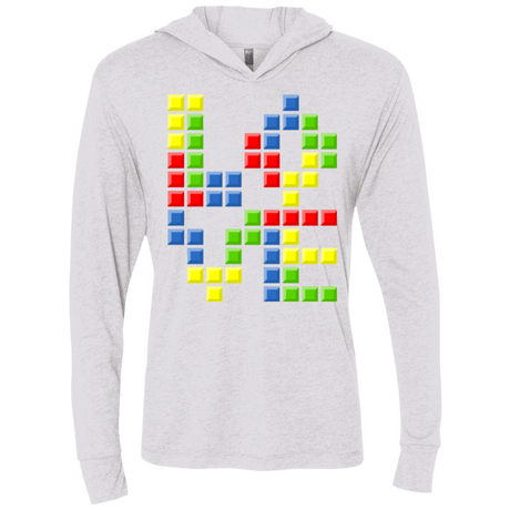 T-Shirts Heather White / X-Small Love Puzzles Triblend Long Sleeve Hoodie Tee